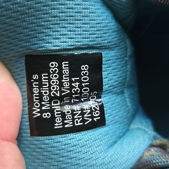 L.L. Bean Woman Gray and Teal Sneakers - Picture 5 of 5